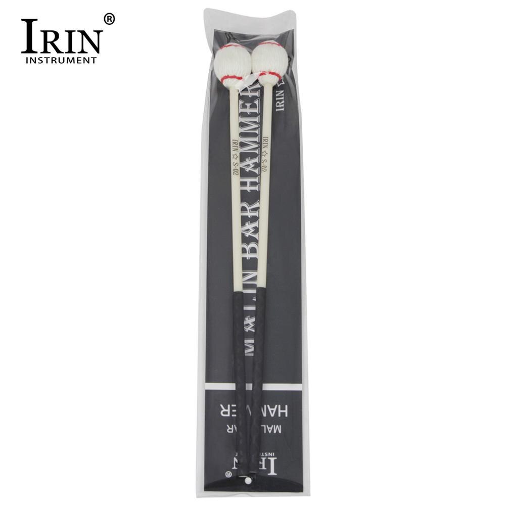 1 paar Hard Rubber Hoofd Marimba Sticks Hamers Xylofoon Piano Hamer Percussie Instrument Accessoires IRIN S-02
