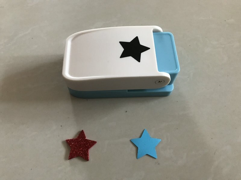 free 2.5cm star scrapbook cutter VA foam punch cardboard and corrugated puncher balsa wood punches metal sheet and cork punch