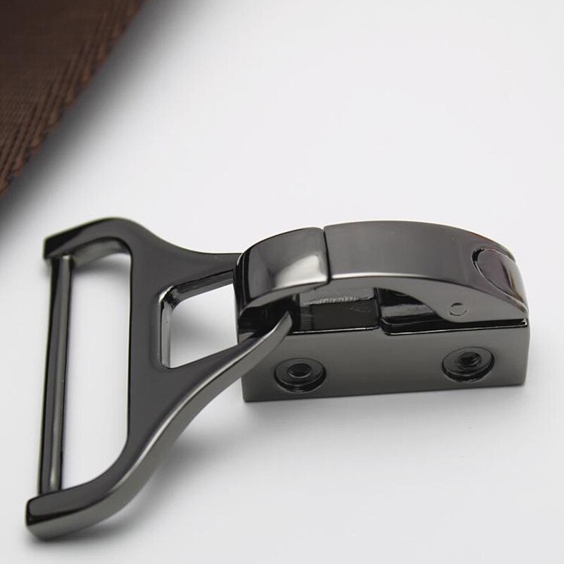 2 stk metalpose sideklemme spænder til håndtaske rem bælte lås skrue krog stik taske bøjle hardware tilbehør: Sort