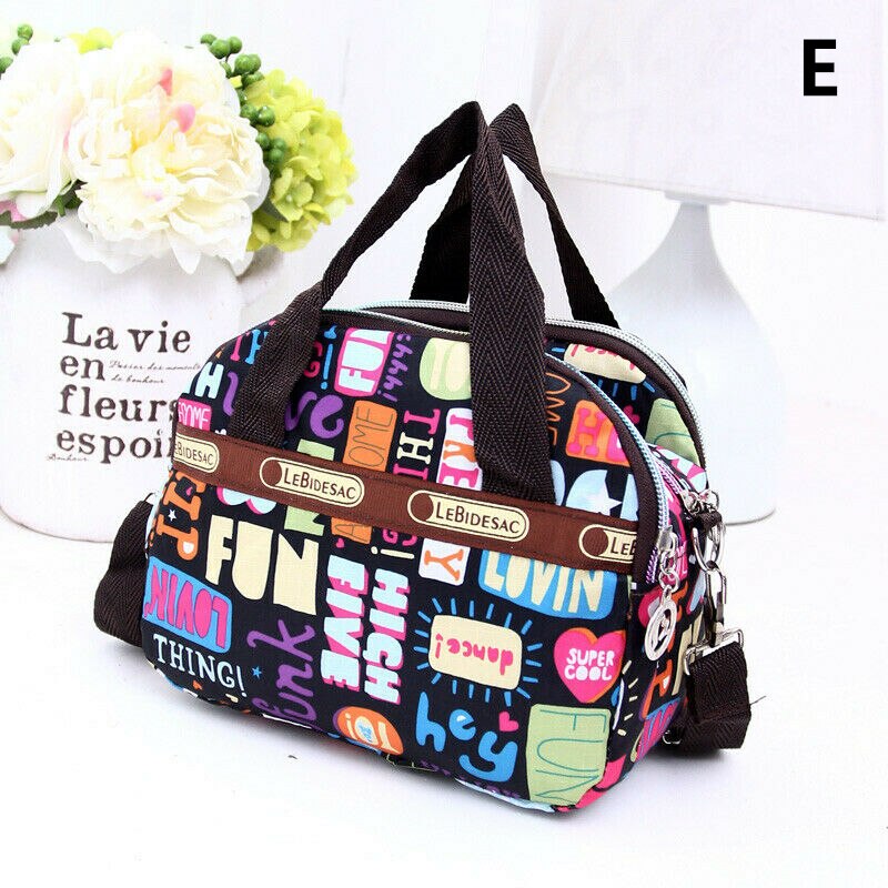 Bolso bandolera resistente al agua de nailon HT para mujer, bolso informal cruzado, bolso de hombro, estuche de bolsas cosméticas: 5