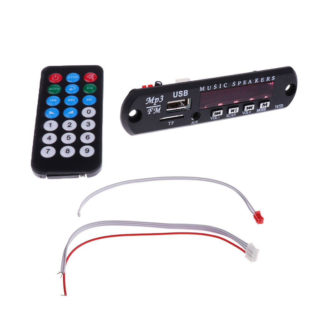 Car MP3 Decoder Audio Module 12V USB SD MMC Radio + Remote Control