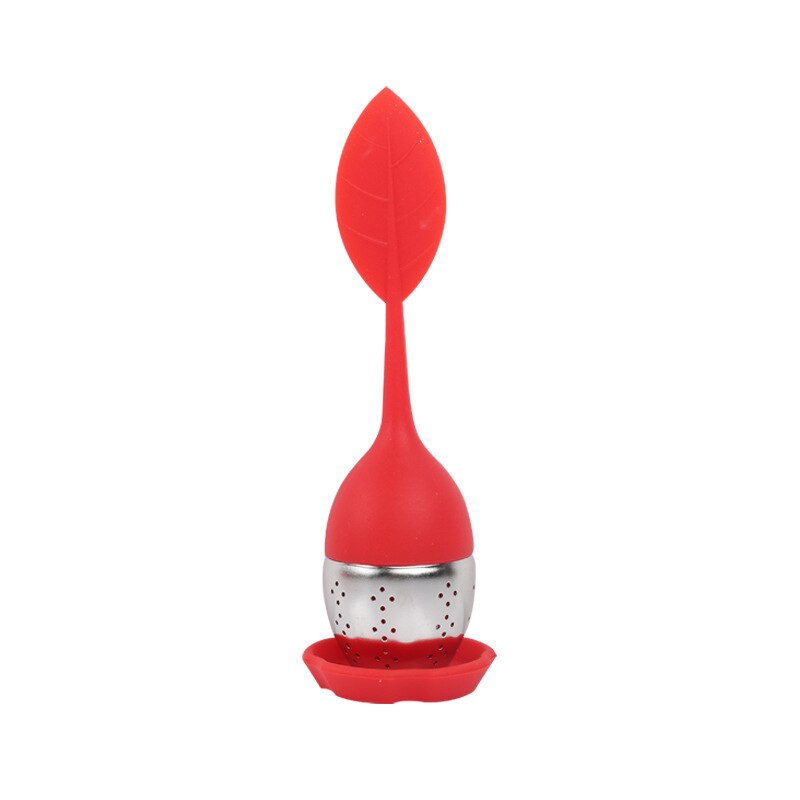 Aardbeienthee-infuser, roestvrijstalen theebol, theezeefje voor het zetten van thee, kruidenfilter, keukengereedschap