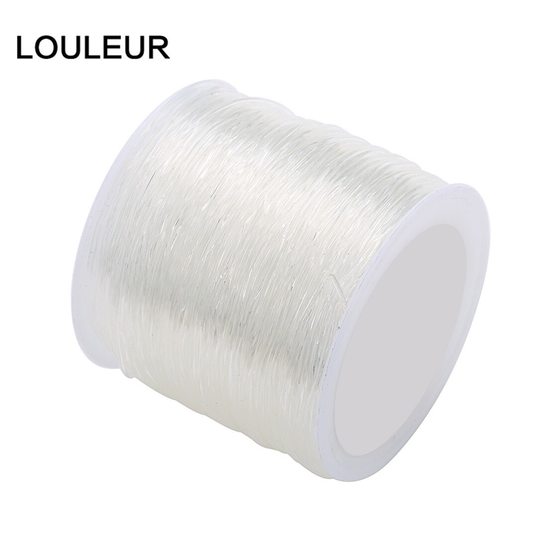 Cordes élastiques solides et extensibles en cristal blanc, rouleau de fil à perles pour la fabrication de bracelets et de colliers, 55, 80, 100 m, DIY