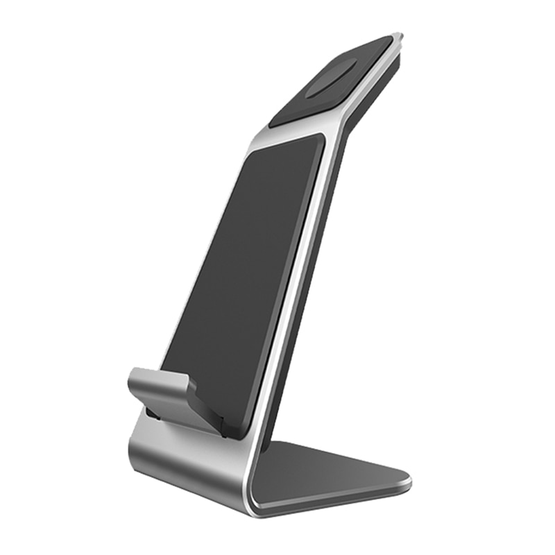 W5 2 In 1 Qi Draadloze Snelle Oplader Voor Apple Android Telefoon Horloge Met Type-C Data Kabel Voor samsung Huawei Iphone Iwatch J2