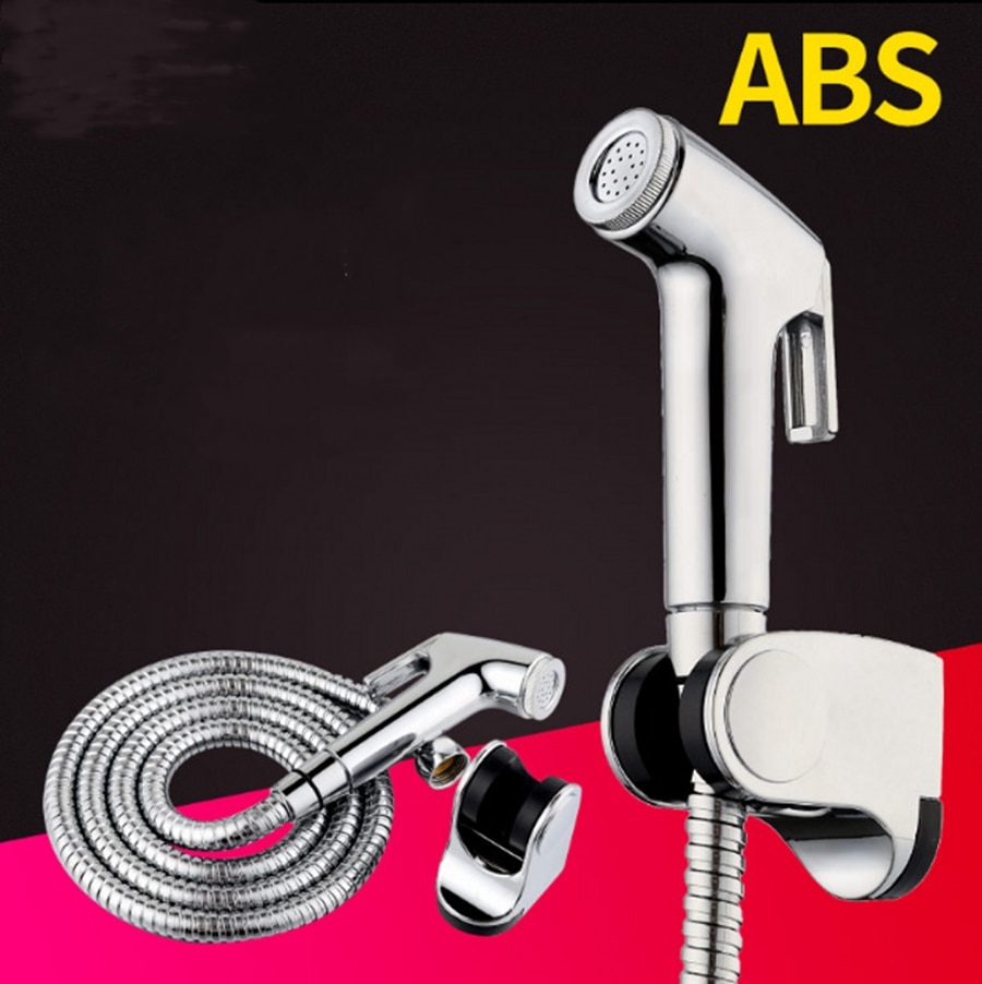 Multifunktionale wc hand bidet wasserhahn bad bidet dusche sprayer messing T adapter 1,5 m schlauch tank süchtig halter einfach installieren
