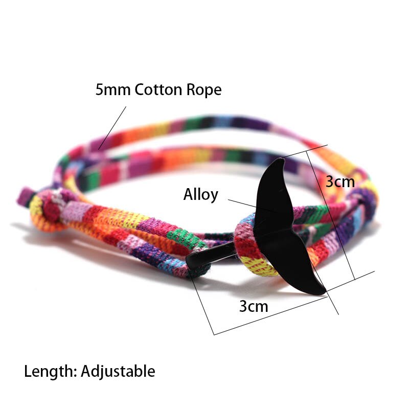 Bracelet en fil tressé fait à la main pour hommes et femmes, bijou tendance, corde en cire de Taiwan, ajustable, ethnique, accessoires bijoux
