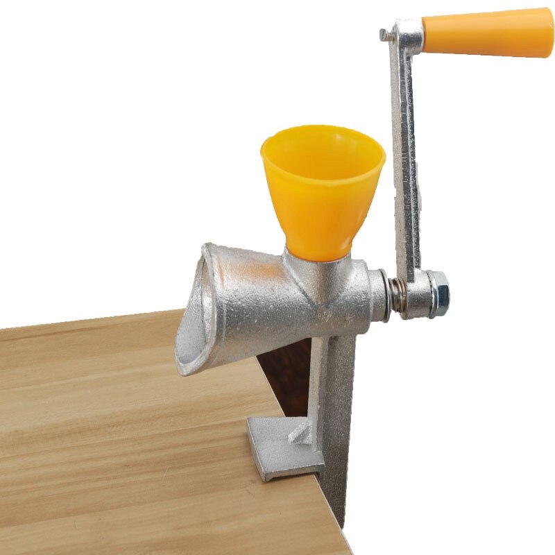 Cast Iron Hand Grinder Manual Poppy Seed Mill Spice Grinder Small Grain Mill With Plastic Hopper