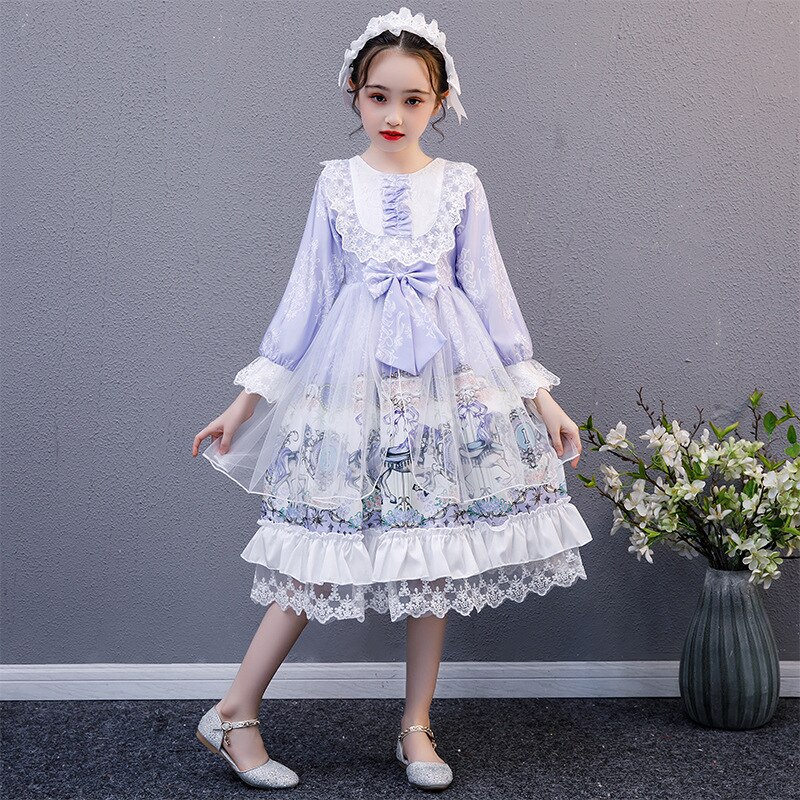 Børn sommer lolita kjole toddler prinsesse kjoler ... Grandado
