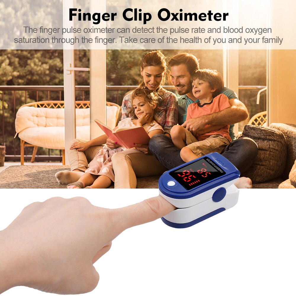 Blood Oxygen Monitor OLED display Blood Oxygen Finger Pulse Digital Fingertip Oximeter Oxygen Saturation Monitor No Battery