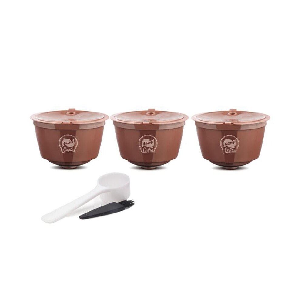 Cápsula Reutilizable de Café Crema para Cafetera Dolce Gusto, Cestas Rellenables con Filtro, Fundas de Dos Colores Actualizadas para 3ª Generación: Yellow