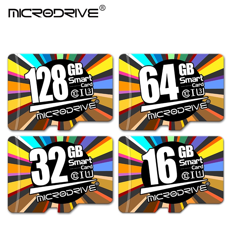 Tarjeta Micro SD TF de de 64GB y 128GB, tarjeta de memoria Class10 de 32gb y 16gb, tarjeta de memoria Micro sd C10 de alta velocidad