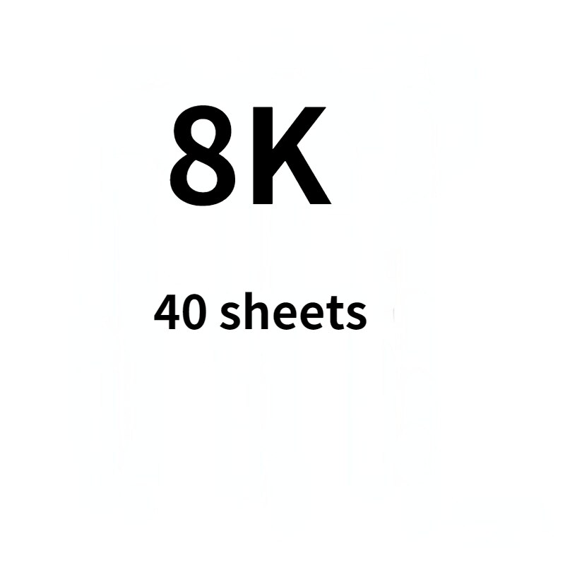 2K 4K 8K 16K Sketch Paper Gouache Paper Hand-painted Sketchbook Child Adult Blank Drawing Paper 150g Print Copy Paper: 8K