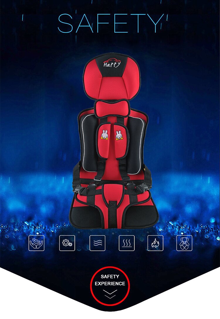 Travel Toddler Seat Safety Cushion Portable Baby Sitting Pad Mattress Kids Child Adjustable Seat Pad Big Size up to 12 Years Old