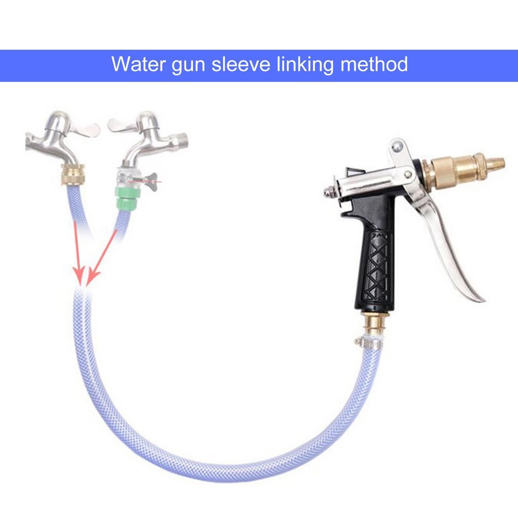 Verstelbare Koperen Mondstuk Slang Spuitpistool Tuinslang Water Druk Guns Water Sproeier Voor Tuin/Auto 'S Voertuigen Wassen