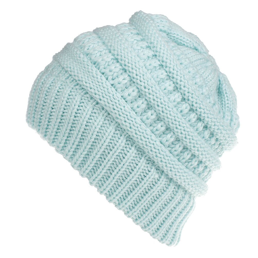 European And American Women'S Hats, Pure Color Woolen Knit Hats, Non-Labeled, Multi-Function Wearing Casual Hats