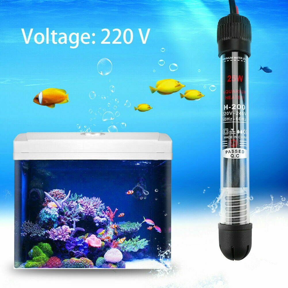 Mini Fish Tank Heater Submersible Adjustable Water Heater Stick 25/50/100/200/300W USJ99