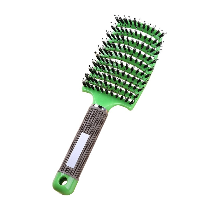 Hiusten päänahan hierontakampa hiusharja naisille märkä kihara selvittävä hiusharja salonkikampauksen muotoilutyökalu haarkam peigne: 12 hiusten kanssa