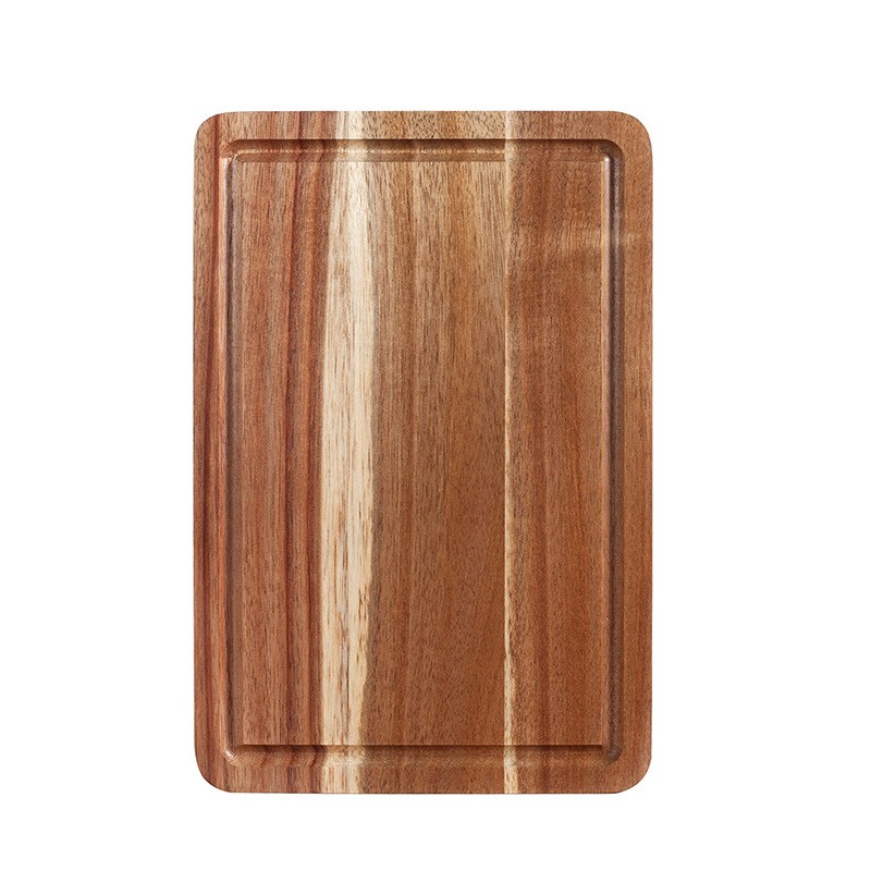 Acacia Wood Cutting Board, Solid Wood Fruit Cutting Board, Steak Board, Unpainted Acacia Wood Chopping Board, Cutting Board: 250x160x15mm
