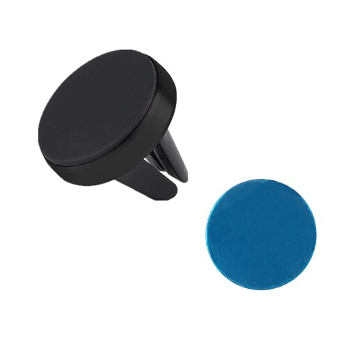 Vbnbv metalen magnetische telefoonhouder in auto gps ventilatierooster montage magneetstandaard auto telefoonhouder standaard voor universele mobiele smartphone: Zwart