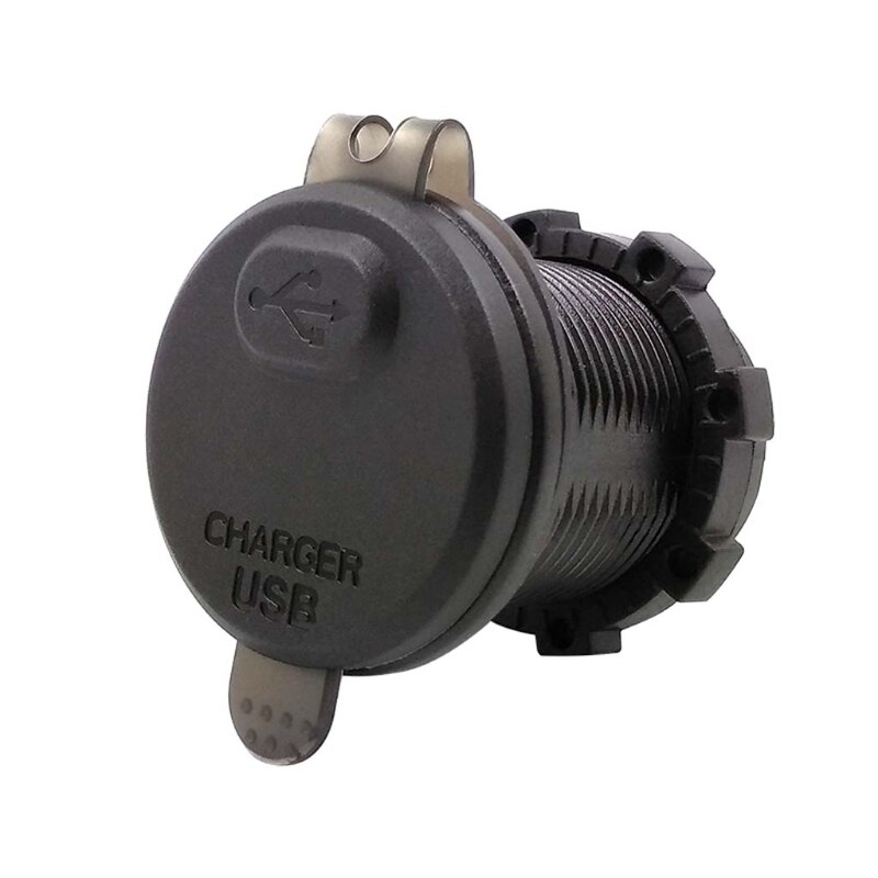 Ootdty rask lade 3.0 usb billader stikkontakt ledet voltmeter bryter til bil marine atv