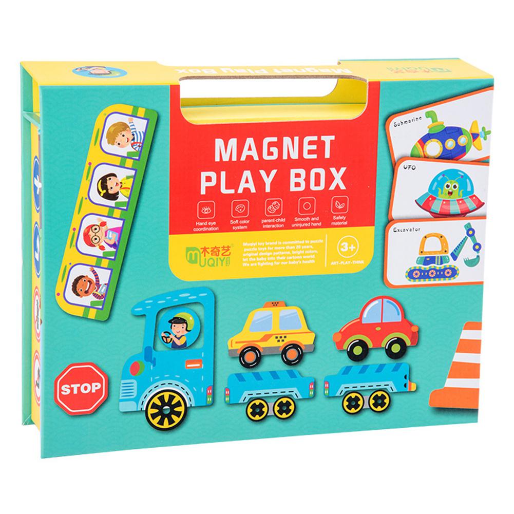 Educatieve Puzzel Speelgoed Magnetische Transport Oceaan Building Puzzel Cadeaus voor Jongens en Meisjes
