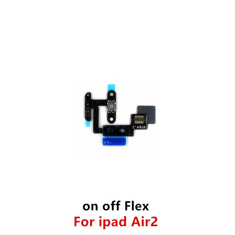 Stumm Schalter Volumen Power-Taste AUF OFF Band Schlüssel Flex Kabel Replacment Reparatur Teile für iPad Air mini 2 3 4 5: on off For ipad Air2
