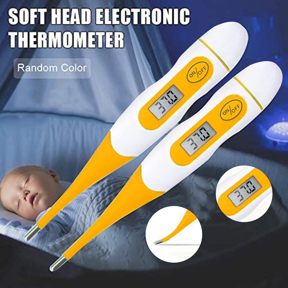 Electronic Thermometer Outdoor Baby Kid Temperature Measurement Tool Yellow