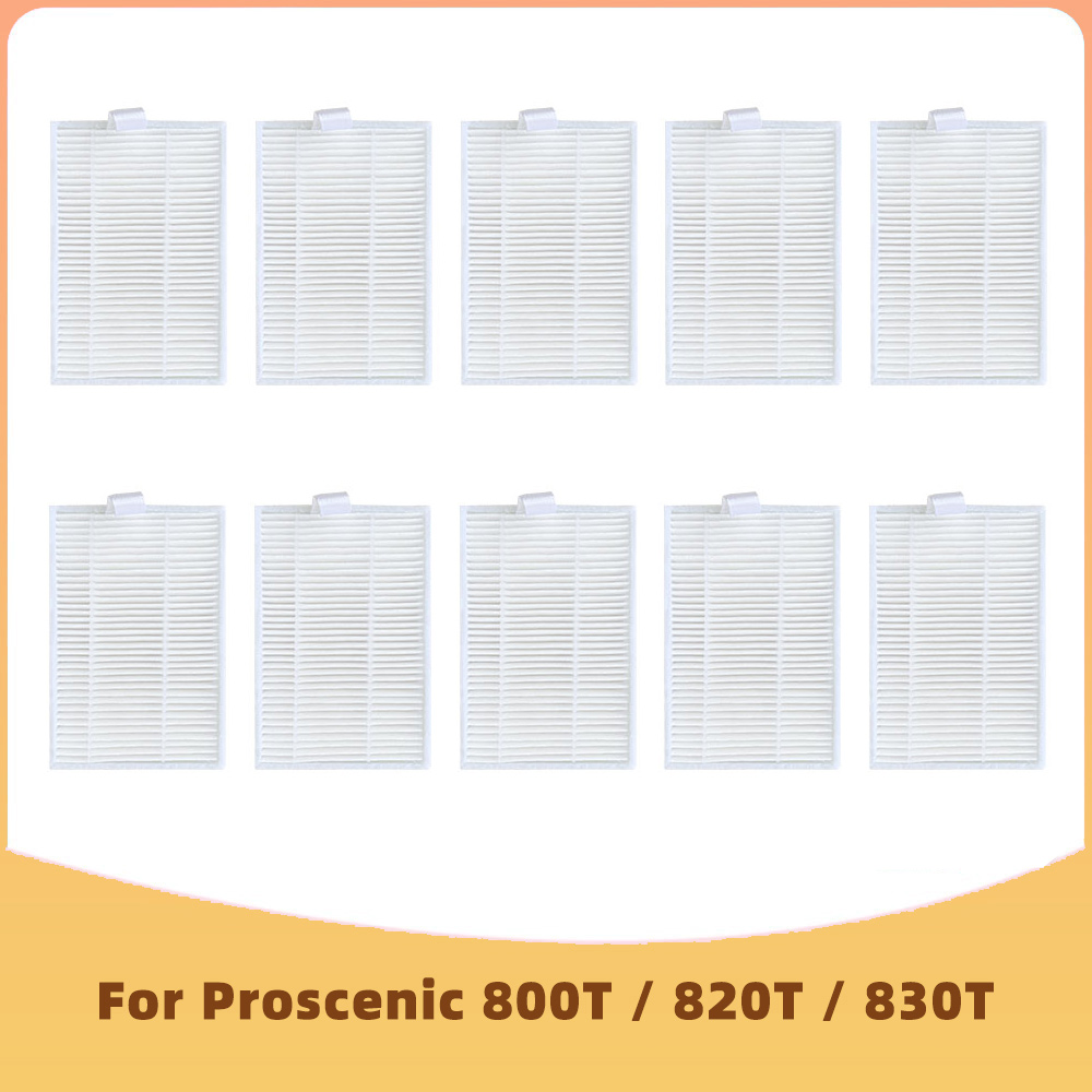 Compatibile con Proscenic 800T 820T 830T LIECTROUX C30B XR500 E30 Aspirapolvere robot Spazzola Laterale Filtro HEPA Panno Mocio Parti di Sostituzione: Cioccolato