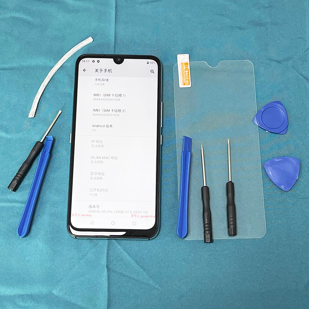 KOSPPLHZ originale testato al 100% per UMIDIGI A9 Pro Display LCD Touch Screen sostituzione gruppo per Umidigi A9Pro Display Film