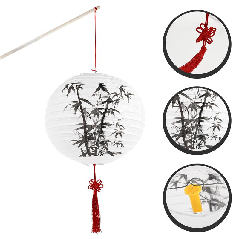 1 Set Of Antique Style Printed Paper Lantern Chinese Paper Lamp Lantern Antique Printed Paper Lanterns