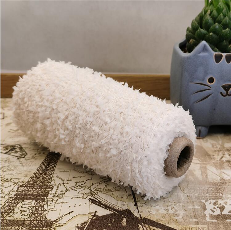 200g/Lot Fancy butterfly Yarn for Knitting Feather Crochet Yarn For Crocheting thread to knitted patchwork fabric Line handmake: pink beige