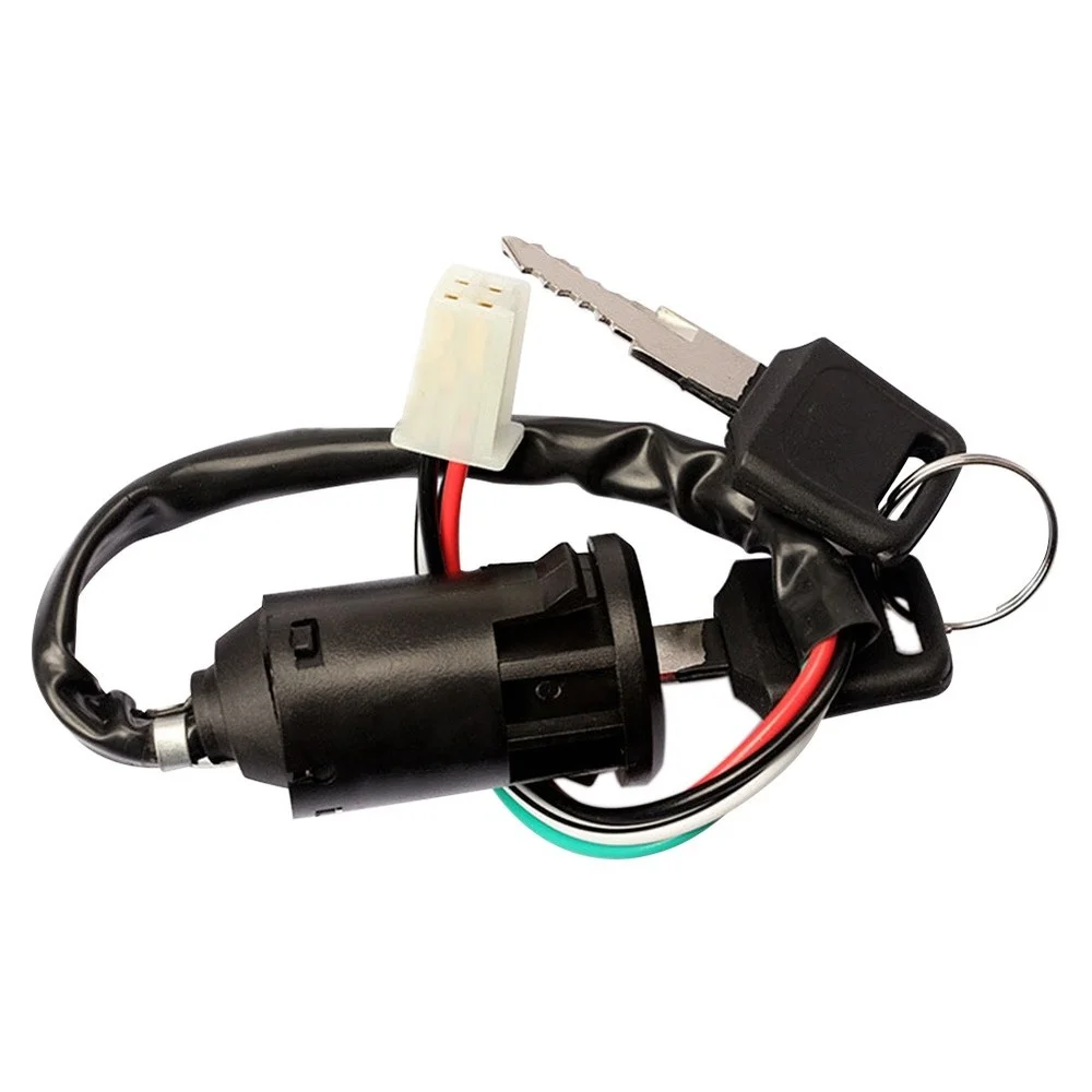 Universal Ignition Switch Three Power Cable Key Lock for Auto Motocross Electric Bicycle Scooter Battery Lock Switch