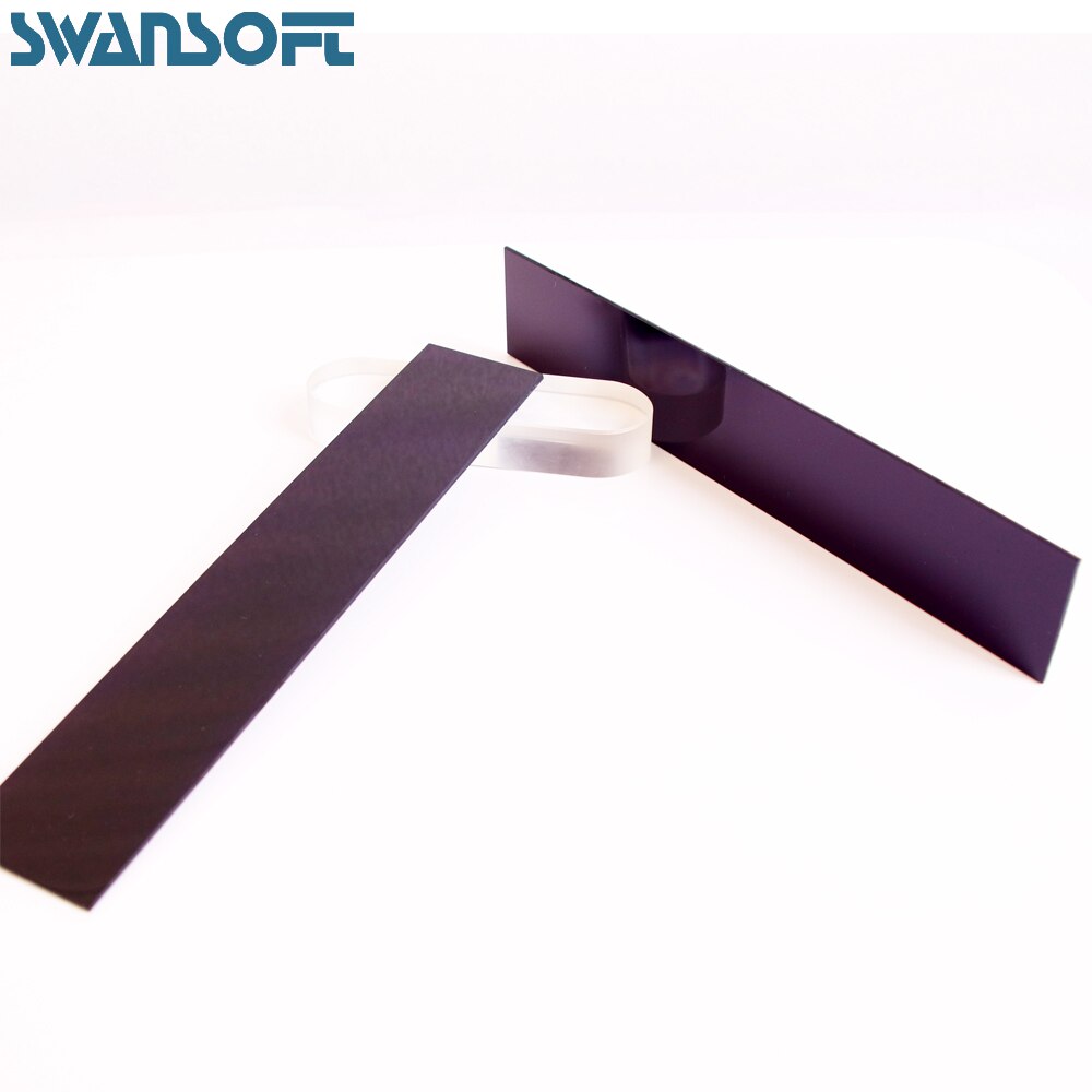 150x50x2mm 365nm uv pass filter ZWB3 optical black uv pass 365nm filter