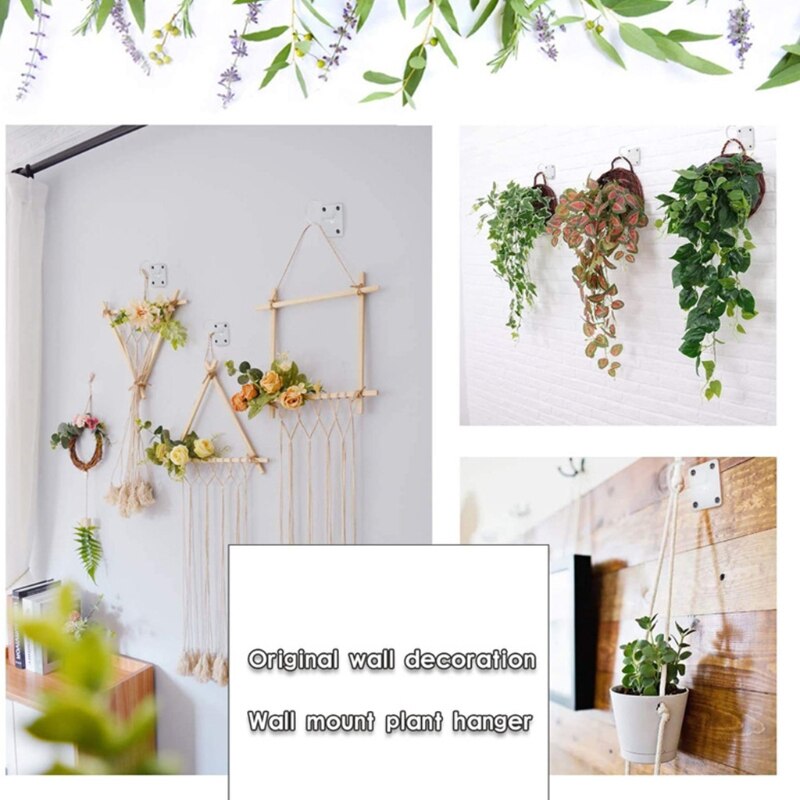 2Pcs Metal Heavy Duty Plant Plafond Haken Met Montage Schroeven Houden Tot 20Kg