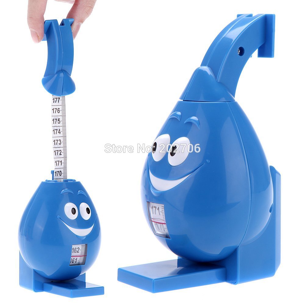 Cinta métrica de altura para niños, medidor de estatura de crecimiento montado en la pared, con forma de huevo, medidor de stadiómetro, cinta corporal