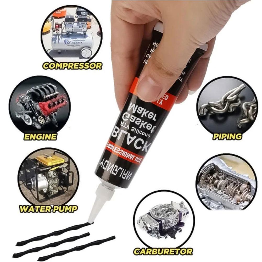 Automotive Gasket Sealant Liquid Gasket Sealer Engine Sealants Black Liquid Gasket Sealer Oil Resistant Gasket-Free Car Sealant