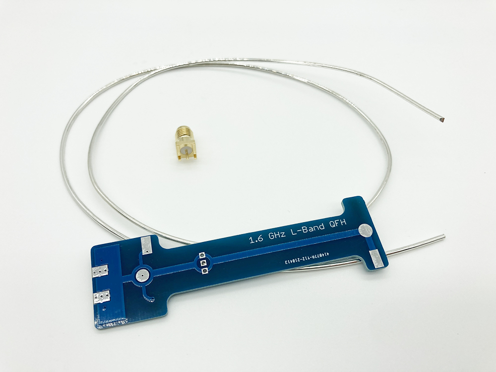 Kit diy antena qfh banda l 1.6ghz 1.7ghz