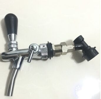 304 Stainless Steel Mini Keg Tap Dispenser with 12'' beer hose for Mini Craft Beer Growler Homebrew Spear: Adjustable tap