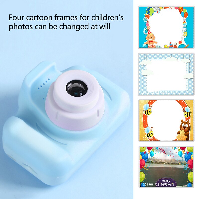 Børnekamera digitalt multifunktionelt 1080p hd skærm foto video lille barn legetøj kamera fødselsdag udendørs spil fotoаппарат