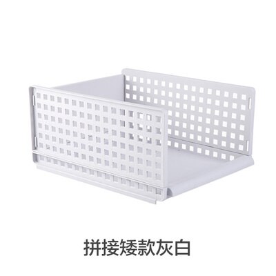 Plastic Drawers Closet Divider Storage Box Bin Cabinet Wardrobe Clothes Basket Organizer Case Container: S White