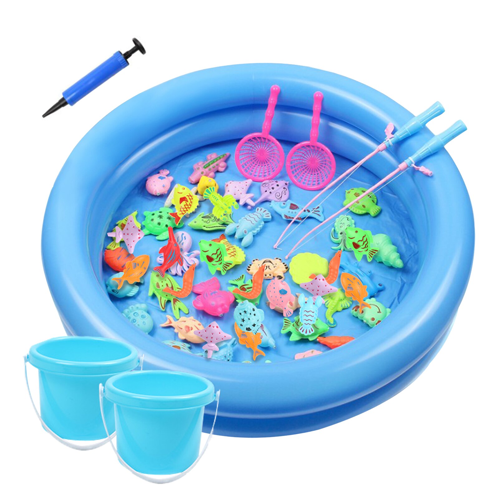 Kinderen Magnetische Vissen Speelgoed Fun Opblaasbare Peuter Spelen Water Speelgoed Ouder-kind Interactief Spel Vissen Zwembad Bad Speelgoed