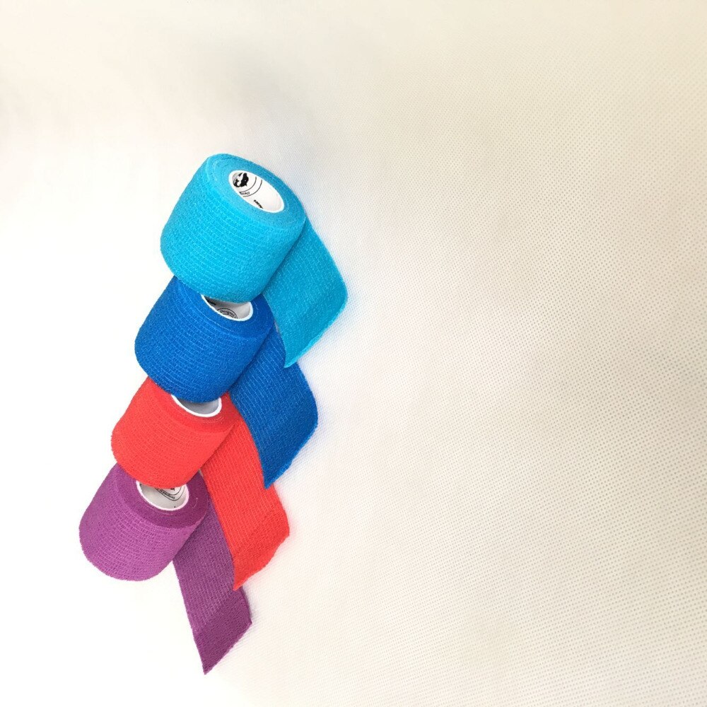 Animal de compagnie chiot chat vétérinaire ruban auto-adhésif pansement élastique 2.5CM, 24 rouleau