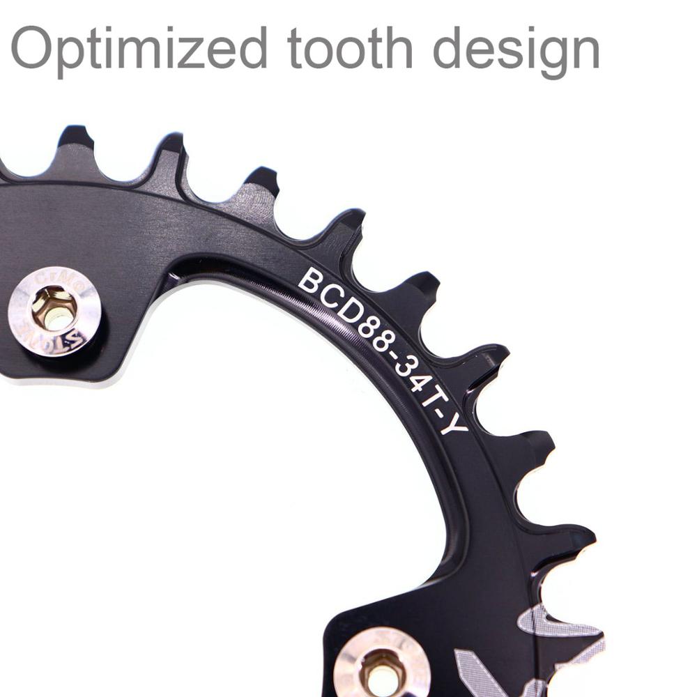 Pietra 88BCD Rotonda corona per Shimano M985 BCD 88 30T 32T 36 40 42 44 46 48T dente MTB Bici Ruota di catena toothplate 88 bcd
