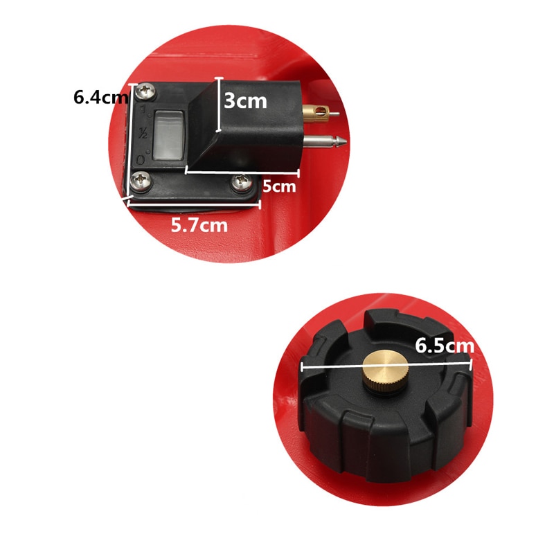 12L Boat Engine Marine Outboard Fuel Tank Oil Box Portable With Connector Red Plastic Anti-static Corrosion-resistant