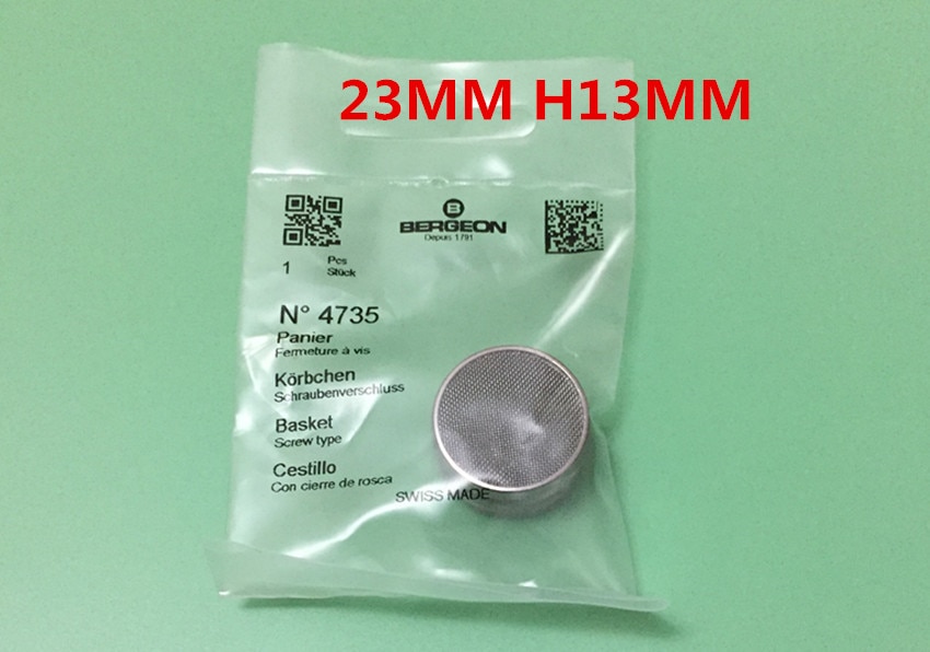 Herramienta de reparación de relojes, bergeon-4735, piezas de tapa de tornillo, cesta, accesorios para lavadora