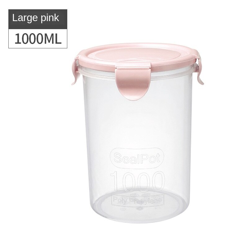 Transparent Plastic Sealed Jar Refrigerator Fresh-Keeping Jar Kitchen Grain Storage Box Food Storage Jar