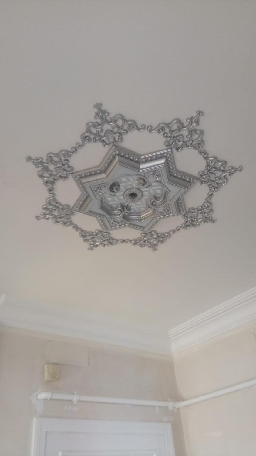 Decogold 60 * 60 cm star Palace ceiling accessory silver decorative ceiling