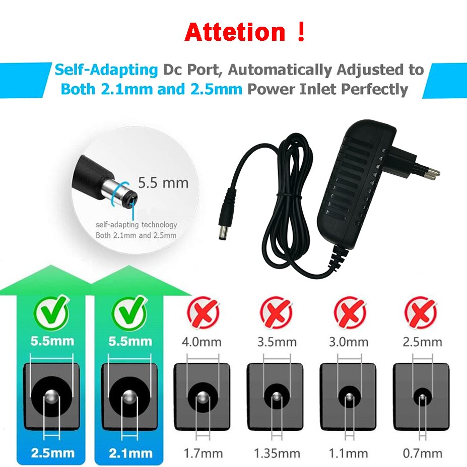 Adaptador de fuente de alimentación CA/CC de 12V, 2A, 1,5a, 1500mA, cargador de pared para elementos WD, WDBAAU0020HBK, WDBAAU0020HBK-01, enchufe UE, Reino Unido, EE. UU., AU