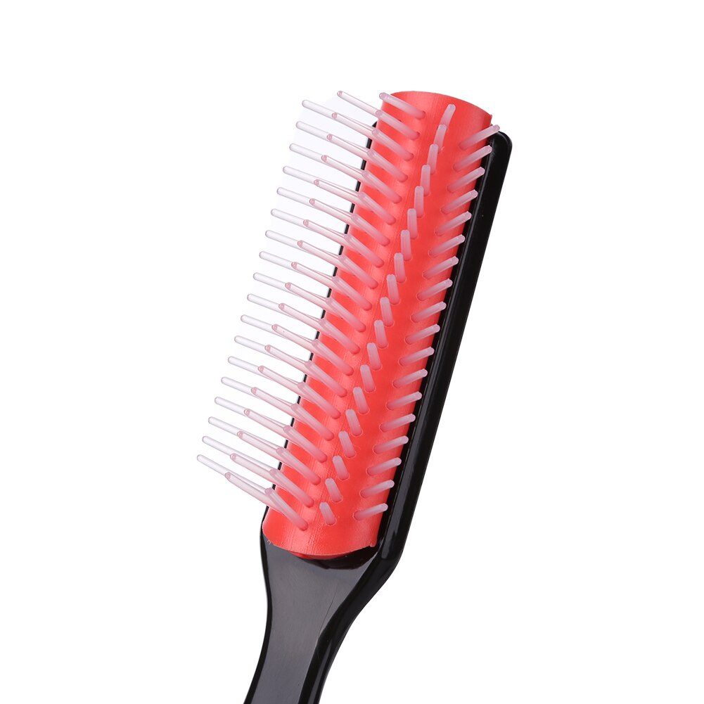 9-Row Detangling Hair Brush Rat Tail Hair Comb Styling Hairbrush Straight Curly Wet Hair Scalp Massage Brush for Women