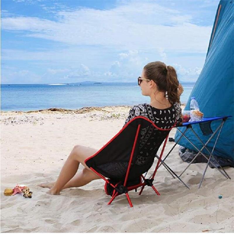 Outdoor Portable Ultra Light Folding Chair Outdoor Fishing Chair By Camping Chair Seat Load Oxford Aluminum Cloth Picnic Beach